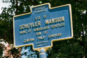 Schuyler Mansion Sign